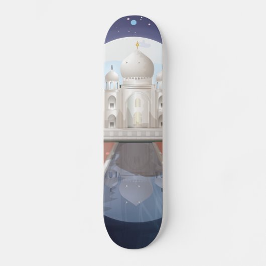 Indisch wereldicoon logo reisposter persoonlijk skateboard (Voorkant)