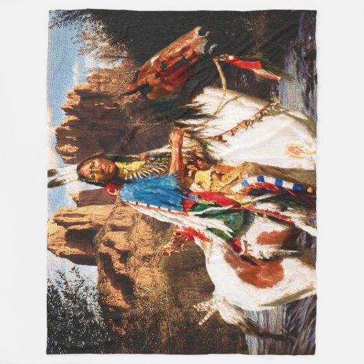 Indische 1A Fleece Deken (Voorkant)