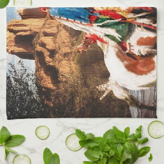 Indische 1A keukenhanddoek (Gevouwen)