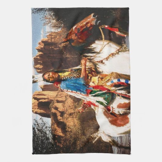 Indische 1A keukenhanddoek (Verticaal)