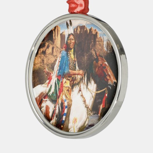 Indische 1A-sierplant Metalen Ornament (Links)