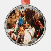 Indische 1A-sierplant Metalen Ornament (Voorkant)