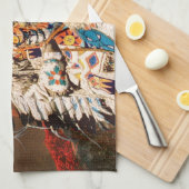 Indische 1B keukenhanddoek (Quarter Fold)