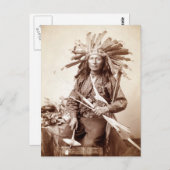 Indische Aanstichter van de Opstand, 1890 Briefkaart (Voorkant / Achterkant)