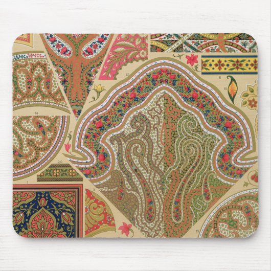 Indische afbraak, bord XIX van 'Polychrome Orna' Muismat (Voorkant)