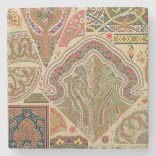 Indische afbraak, bord XIX van 'Polychrome Orna' Stenen Onderzetter