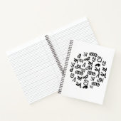 Indische alfabet Typografie Notitieboek (Binnen)