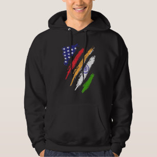 Indische Amerikaanse vlag Amerikaanse patriot Heri Hoodie