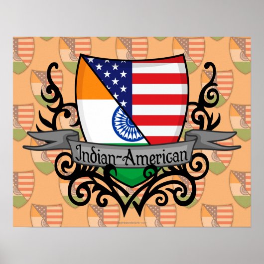 Indische Amerikaanse vlag Poster (Voorkant)