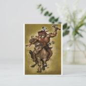 Indische arrior briefkaart (Staand voorkant)