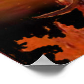 Indische arrior die door het vuur rijdt poster (Hoek)