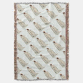 Indische arrior met Pipe-portret van Karl Bodmer Deken (Voorkant Verticaal)