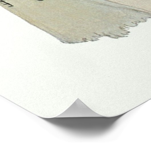 Indische arrior met Pipe-portret van Karl Bodmer Poster (Hoek)