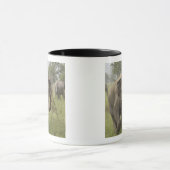 Indische Aziatische olifant begroeting Mok (Midden)