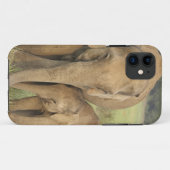 Indische / Aziatische Olifant en jong,Corbett Case-Mate iPhone Case (Achterkant (horizontaal))