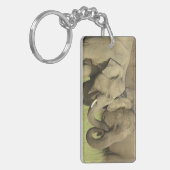 Indische Aziatische olifanten Sleutelhanger (Voorkant Links)