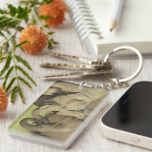 Indische Aziatische olifanten Sleutelhanger (Voorkant Rechts)