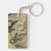 Indische Aziatische olifanten Sleutelhanger (achterkant)