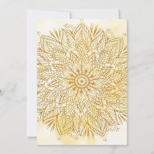 Indische Baby Boy Mundan Ceremonie Kaart (Achterkant)