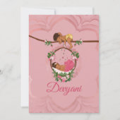 Indische baby meisje wordt gezegend door Ganesha Aankondiging (Voorkant)