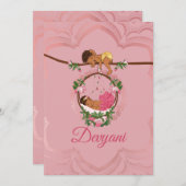 Indische baby meisje wordt gezegend door Ganesha Aankondiging (Voorkant / Achterkant)