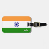 Indische Bagagelabels, patriottische Indische vlag Bagagelabel (Voorkant horizontaal)