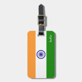 Indische Bagagelabels, patriottische Indische vlag Bagagelabel (Voorkant verticaal)