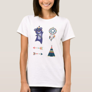 Indische Beer Sticker zet Beer theam Catcher T-shirt
