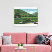 Indische begroeting met het beeld van de stijgende canvas afdruk (Insitu (Woonkamer))