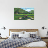 Indische begroeting met het beeld van de stijgende canvas afdruk (Insitu (Slaapkamer))