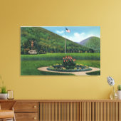 Indische begroeting met het beeld van de stijgende canvas afdruk (Insitu (Woonkamer))