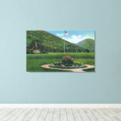 Indische begroeting met het beeld van de stijgende canvas afdruk (Insitu (Houten vloer))