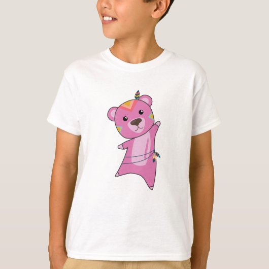 Indische Beren Beer die Teddy Feather uitstrooit T-shirt (Voorkant)