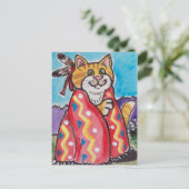Indische Blanket Cat - Zuidwest Briefkaart - schat (Staand voorkant)