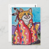 Indische Blanket Cat - Zuidwest Briefkaart - schat (Voorkant / Achterkant)