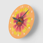 Indische blanket met acrylwand ronde klok (Hoek)