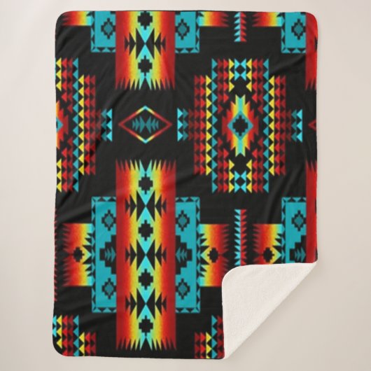 Indische blanket sherpa deken (Voorkant)