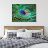 Indische blauwe dop met dop canvas afdruk (Insitu (Slaapkamer))