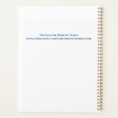 Indische blauwe pacock planner (Achterkant)