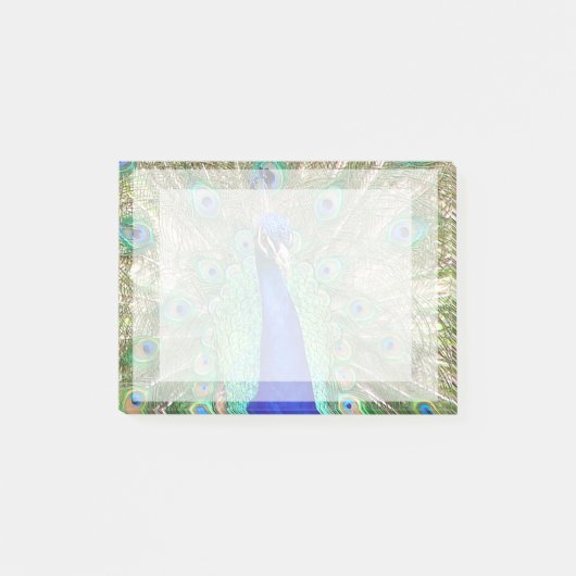 Indische blauwe pacock post-it® notes (Voorkant)