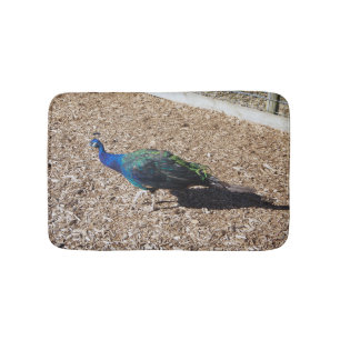 Indische Blauwe Pauw badmat