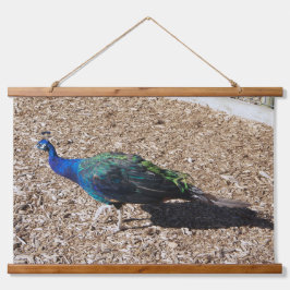 Indische Blauwe Pauw Wandtapijt Hangend Wandkleed