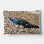 Indische Blauwe Pauw zak met ritssluiting Etui (Achterkant)