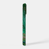 Indische Blauwe Pauwveer iPhone 15 Case (Rechterkant)