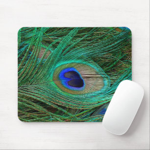 Indische Blauwe Pauwveer Muismat