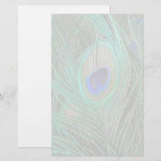 Indische blauwe pekkervaar briefpapier (Voorkant / Achterkant)