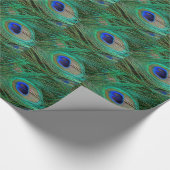 Indische blauwe pekkervaar cadeaupapier (Hoek)