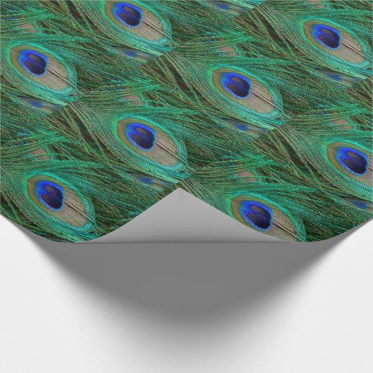 Indische blauwe pekkervaar cadeaupapier (Hoek)