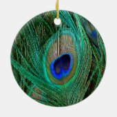 Indische blauwe pekkervaar keramisch ornament (Achterkant)