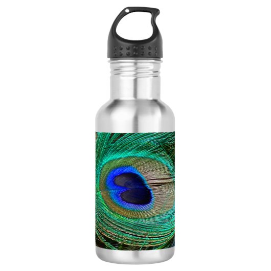 Indische blauwe pekkervaar waterfles  (Voorkant)